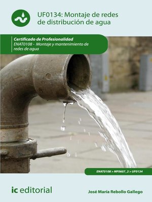 cover image of Montaje de redes de distribución de agua. ENAT0108